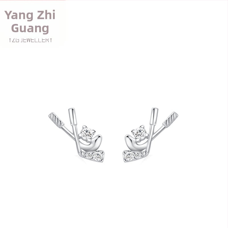 Ailmay 925 стерлингово-сребърни геометрични обици, корейски стил, електроплатени