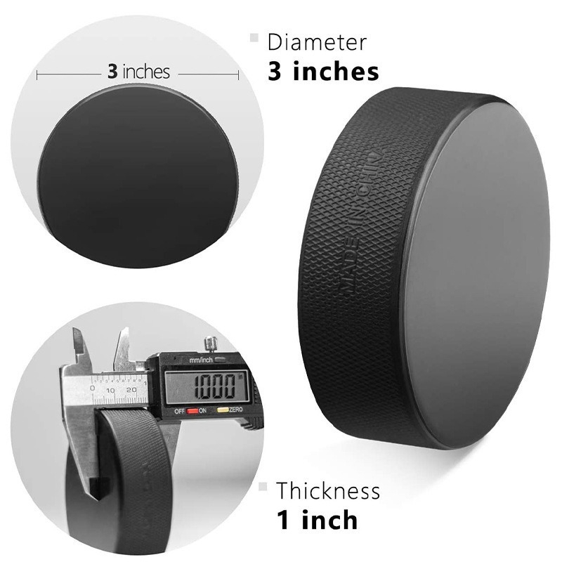 Gumijas hokeja puck, logotipa drukāšana iespējama, pielāgojams, zīmols Dazhou Jane Eyre