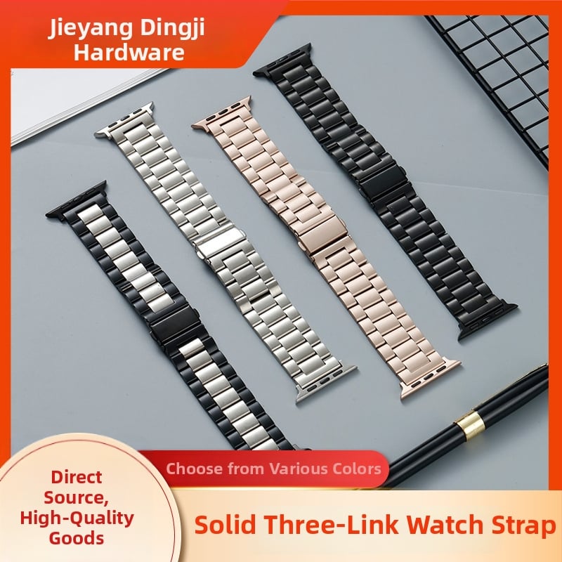 Dingji nerūdijančio plieno tvirtas dirželis Apple Watch ir Huawei GT4, su dvigubo paspaudimo užsegimu; sąsajos 14/18/20/22/24 mm