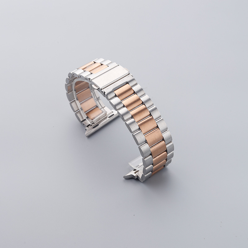 Dingji nerūdijančio plieno tvirtas dirželis Apple Watch ir Huawei GT4, su dvigubo paspaudimo užsegimu; sąsajos 14/18/20/22/24 mm