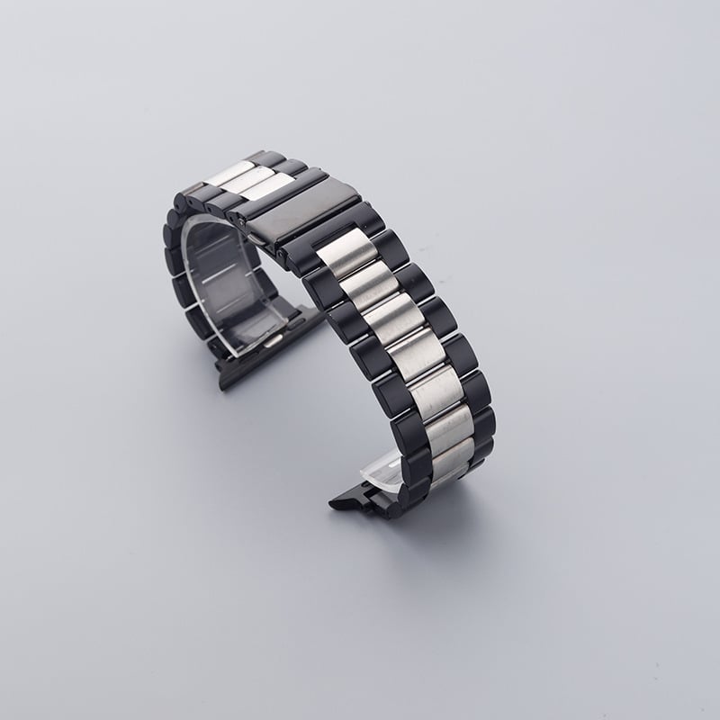 Dingji nerūdijančio plieno tvirtas dirželis Apple Watch ir Huawei GT4, su dvigubo paspaudimo užsegimu; sąsajos 14/18/20/22/24 mm