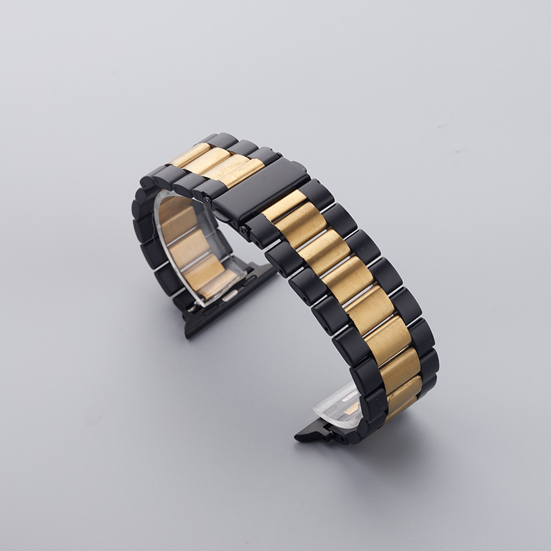 Dingji nerūdijančio plieno tvirtas dirželis Apple Watch ir Huawei GT4, su dvigubo paspaudimo užsegimu; sąsajos 14/18/20/22/24 mm