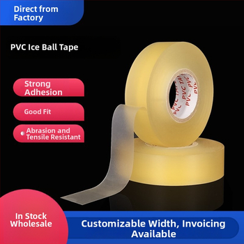 PVC ledhokeja lente - caurspīdīga, augsta lipīguma, gumijai bāzes līme, PVC pamats, 0,18 mm biezums, nazi nepieciešams griešanai