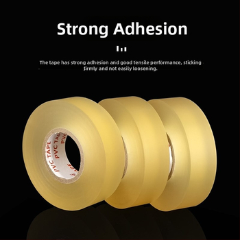 PVC ledhokeja lente - caurspīdīga, augsta lipīguma, gumijai bāzes līme, PVC pamats, 0,18 mm biezums, nazi nepieciešams griešanai