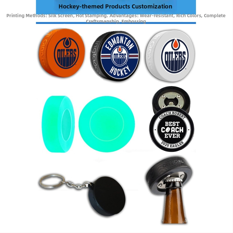 Gumijas hokeja ripas ledus treniņiem ar pielāgojamu logotipu