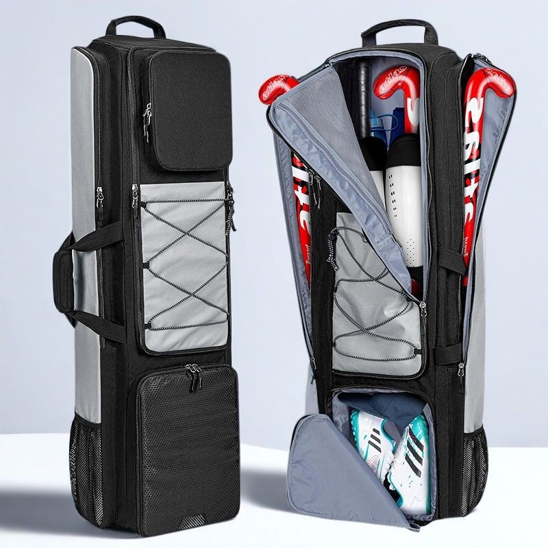 Hokejaška za opremu, otporna na habanje, višestruka upotreba, velika zapremina za vanjske natjecateljske uvjete; materijal: Oxford tkanina; nosivi sustav: jastučić zraka; podstava: poliester; sezona: ljeto 2025; unisex