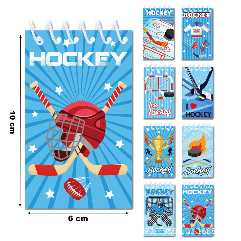 XQ023 Hoki témájú spirálfüzet, vertikálisan nyitható, hordozható, Yidian márka, 16 oldal, 80 g papír, testreszabás elérhető