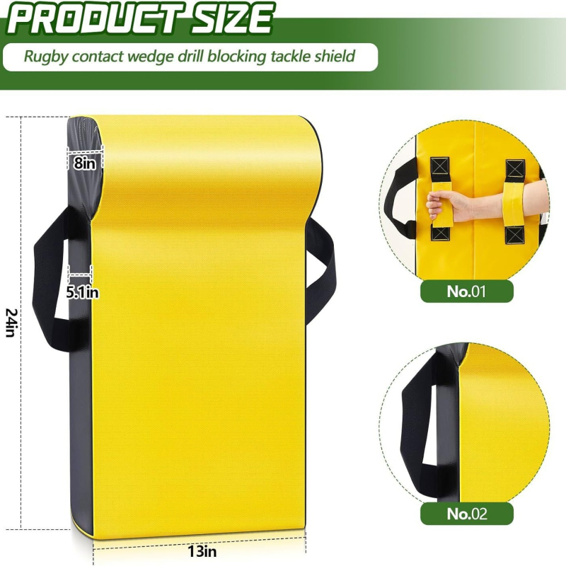 Klininės formos futbolo blokavimo pagalvė komandos treniruotėms; atminties putų branduolys; poliuretano danga; tinkama futbolui, regbiui, krepšiniui ir hokejui