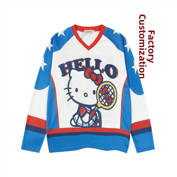 Ledus hokeja uniforma pēc pasūtījuma, digitālās sublimācijas druka, ātri žūst, 100% poliesters, pieaugušajiem, unisex