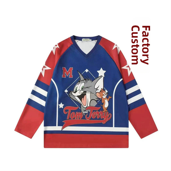 Ledus hokeja uniforma pēc pasūtījuma, digitālās sublimācijas druka, ātri žūst, 100% poliesters, pieaugušajiem, unisex