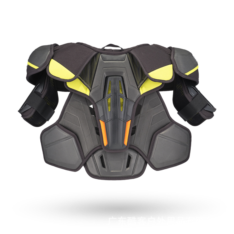 Hokeja krūtinės apsauga, kvėpuojanti ir dėvėjimu atspari nailonas, pečių apsauga, universalus suderinamumas