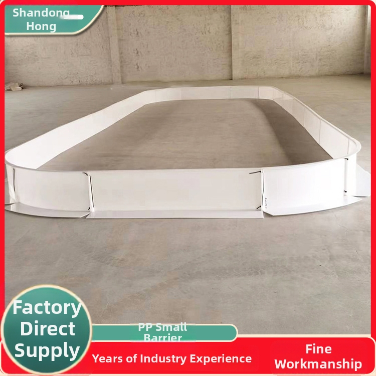 Polipropilēna drošības panelis floorball/soft hockey – mazs aizsargpanelis HY9886 Hongyi, piemērots stadioniem, laukumiem un hokeja laukumiem; ražots Ķīnā