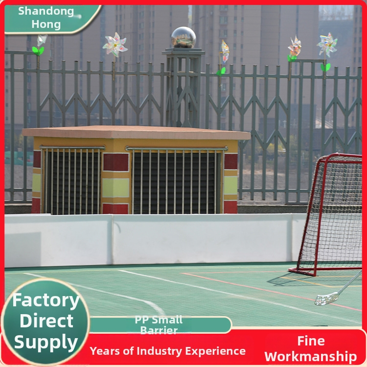 Polipropilēna drošības panelis floorball/soft hockey – mazs aizsargpanelis HY9886 Hongyi, piemērots stadioniem, laukumiem un hokeja laukumiem; ražots Ķīnā