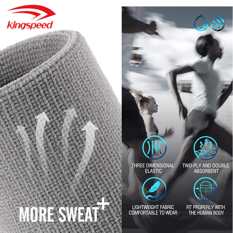 Nylon kötött sportos karkötő és fejpánt - Fő anyag: Nylon 85% + latex filament 15%; izzadság-elvezető; alkalmas futásra, edzésre, kerékpározásra, túrázásra