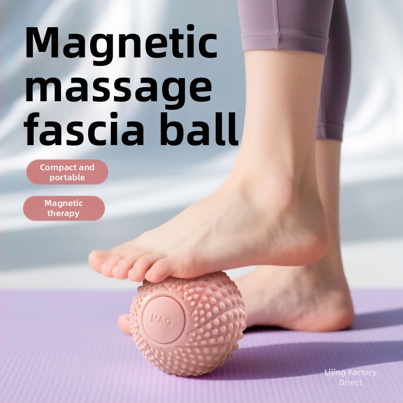 Dubultā fascijas masāžas bumba kājai un gūžas atslābināšanai, jogas kāju masāžas bumba