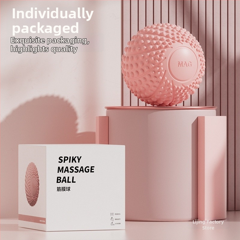 Dubultā fascijas masāžas bumba kājai un gūžas atslābināšanai, jogas kāju masāžas bumba