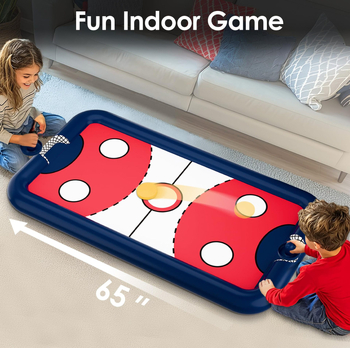 Pufaszott vízi játék készlet hokival, biliárddal és tic-tac-toe-val; PVC anyag; 7–14 éves korig