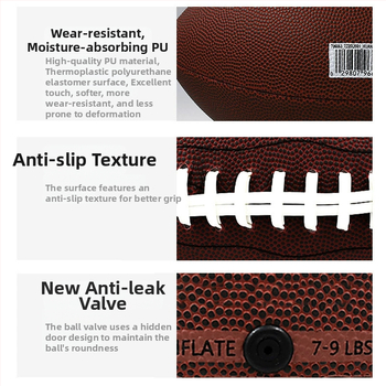 Amerikietiškas futbolas treniruočių – PVC/PU/super fiber medžiaga, mašininis siuvimas, prekės ženklas Dragon across the river, kategorija Futbolas, be personalizacijos