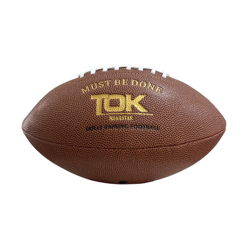 PU Amerikos futbolo kamuolys treniruotėms ir varžyboms – mašininiu siuvimu, personalizavimas, logotipo spaudimas