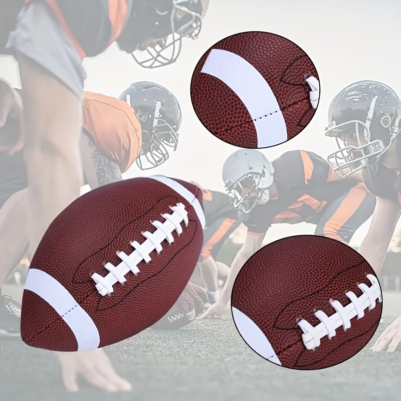 Amerikos futbolas treniruotėms, PU medžiaga, siuvimas mašininiais siūlais, logotipo spausdinimas įmanomas, tinkamas treniruotėms ir kitiems kamuolių sportams