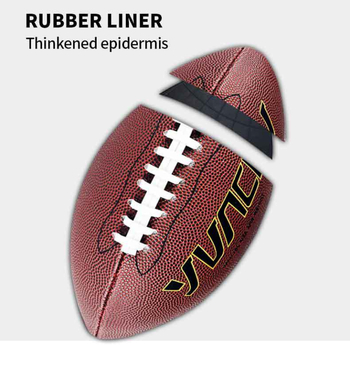 Amerikietiško futbolo kamuolys – PVC medžiaga, siuvama mašina, pritaikomas apdorojimas, spausdinamas LOGO