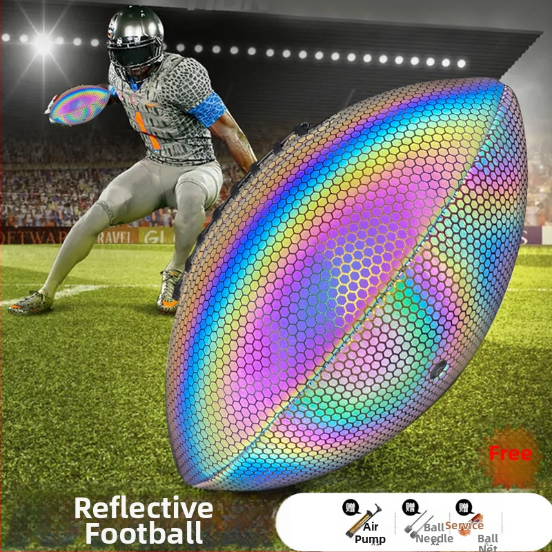 Rugby tréning lopta č. 9 – PU, ručne šitá, Xiamen, Crazy ball