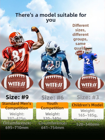 Regbio kamuolys WITESS, sintetinė oda, mašininis siuvimas