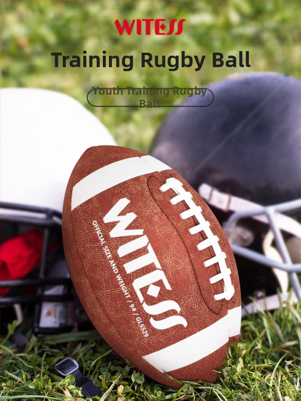 Regbio kamuolys WITESS, sintetinė oda, mašininis siuvimas