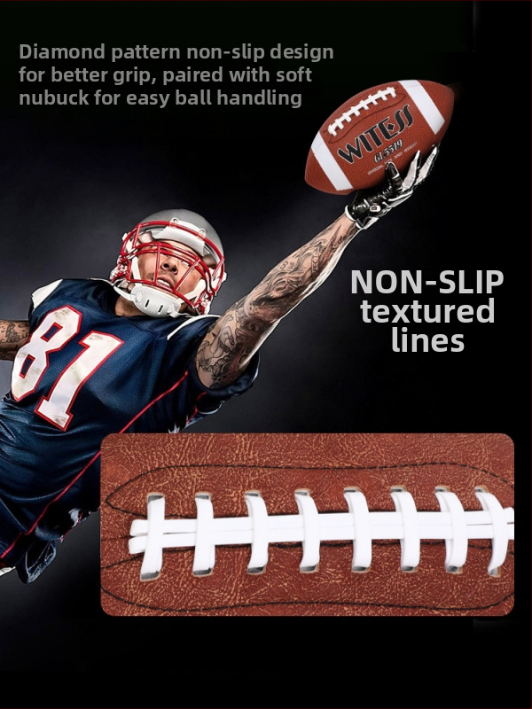 Regbio kamuolys WITESS, sintetinė oda, mašininis siuvimas