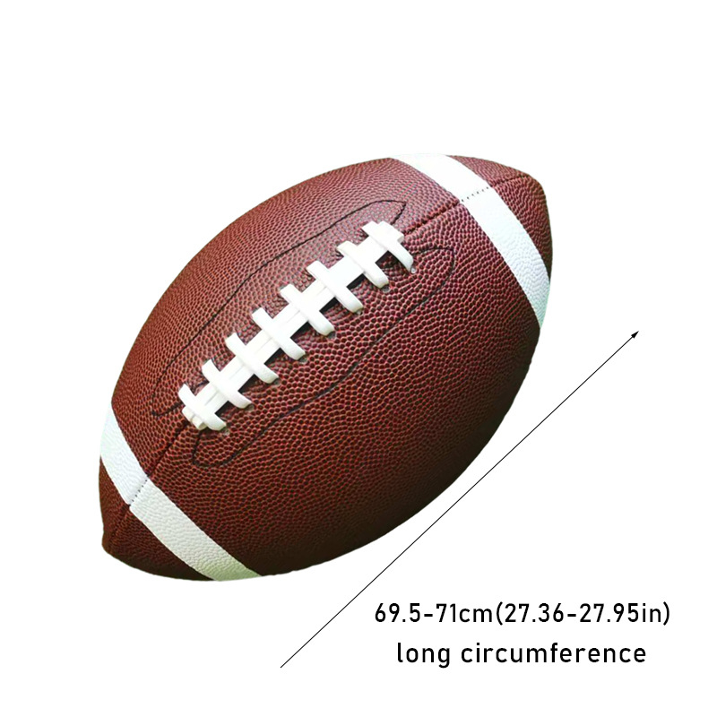 Jaunimo Amerikos futbolo kamuolys PU, neslystantis, atsparus dilimui, mašininis siuvimas, kodas GLW