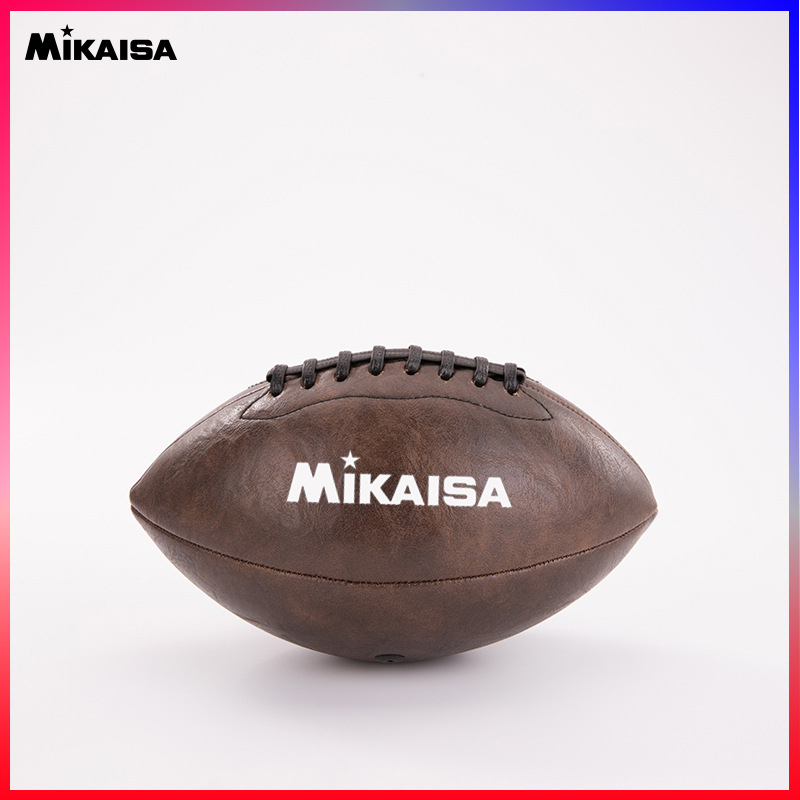 Rugby lopta Mikaisa, PU materijal, šivanje strojem, otisnuto logo OK, odobrene privatne marke