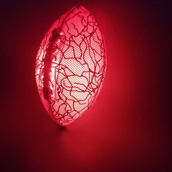 LED svijetle mrežaste tkanine za američki nogomet — silikon tisk loga, mogućnost prilagođavanja, pogodno za plivanje i vodene sportove