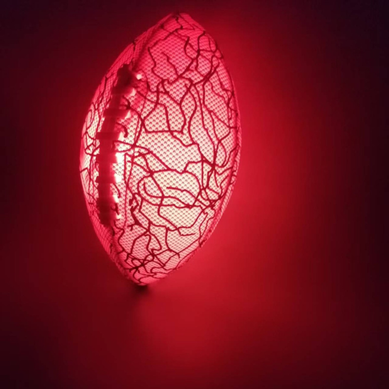 LED svijetle mrežaste tkanine za američki nogomet — silikon tisk loga, mogućnost prilagođavanja, pogodno za plivanje i vodene sportove