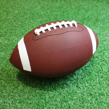 Weibu PU/PVC lopta za američki nogomet, šivana strojem, standardna natjecateljska lopta za trening, mogućnost ispisa logotipa.