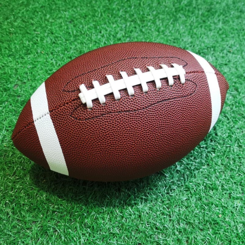 Weibu PU/PVC lopta za američki nogomet, šivana strojem, standardna natjecateljska lopta za trening, mogućnost ispisa logotipa.