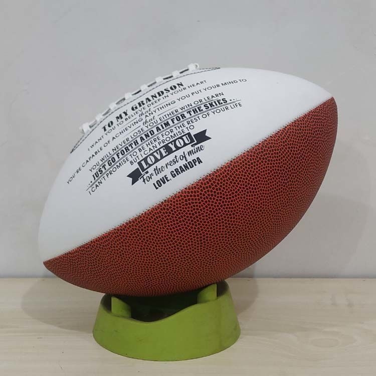 PP anyagú rögbi labda, gépi varrással, edzéshez felnőttek és gyerekek számára