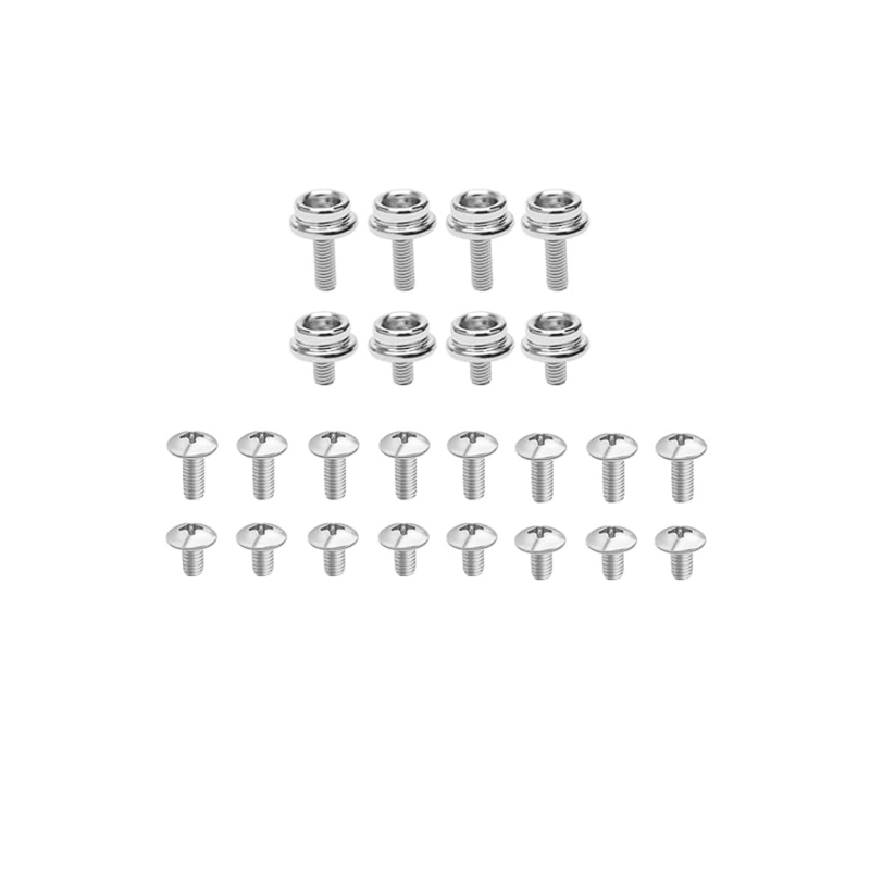 24 dar univerzális arcmaszk csavar sisakokhoz – rozsdamentes acélból, cserecsavarok Baseballhez, amerikai futballhoz és jégkoronghoz