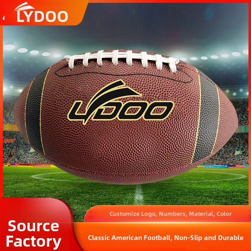 Személyre szabott rögbi lab PU mikroszálas felülettel, gépi varrással, logónyomás elérhető, alkalmas sportokra és más labdajátékokra