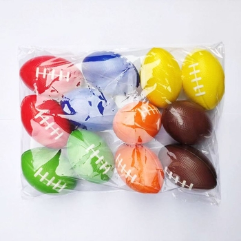 Rugby kézi edzőlabda - puha PU szivacs, rugalmas, gépi varrással