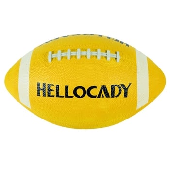 HELLOCADY Gumos rugbi kamuolys, pripučiamas su logotipu, logotipo pritaikymas