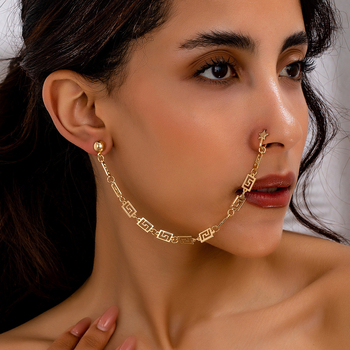 Nosni prsten – Geometrijski dizajn, legura, elektroplatiranje, unisex, nekonvencionalan stil, mogućnost prilagodbe (Geometrijski dizajn; Legura; Elektroplatiranje; Unisex; Nekonvencijalni stil)