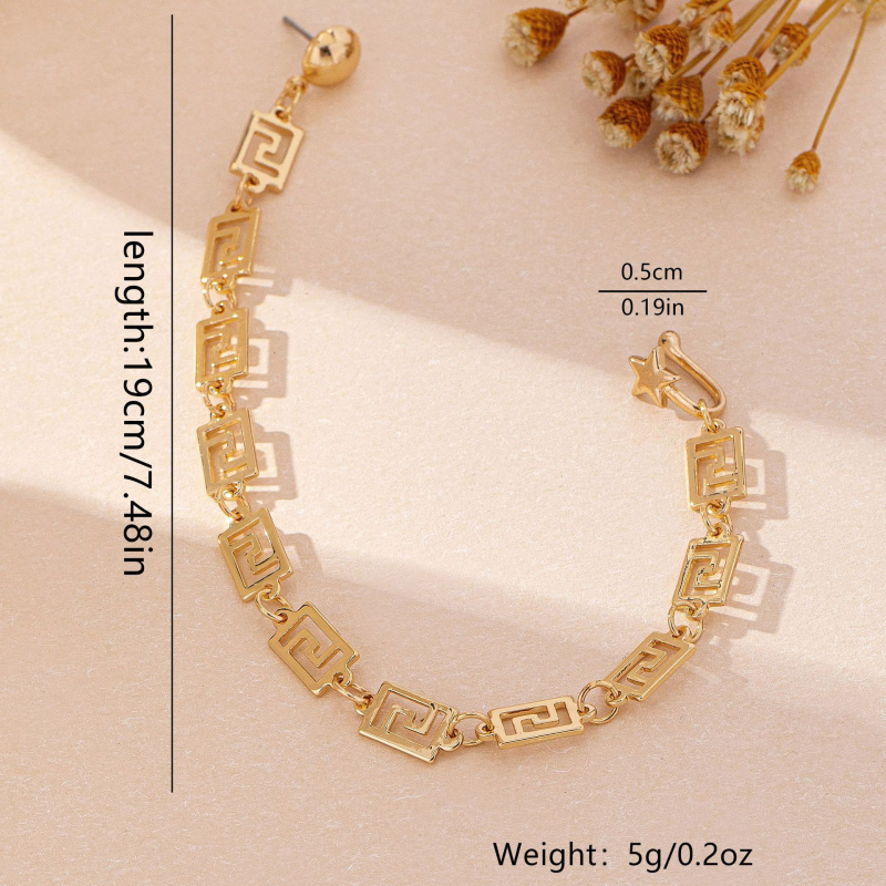 Nosni prsten – Geometrijski dizajn, legura, elektroplatiranje, unisex, nekonvencionalan stil, mogućnost prilagodbe (Geometrijski dizajn; Legura; Elektroplatiranje; Unisex; Nekonvencijalni stil)