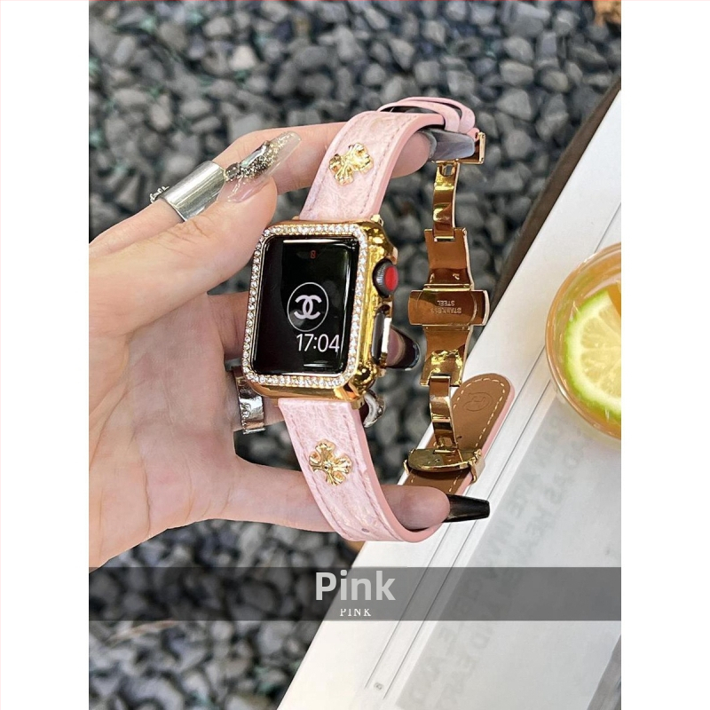 Apple Watch siksna ar tauriņa sprādzi, strausa ādas izskats, zīmols Nothing, saderīgs ar Apple Watch, siksnas materiāls: Super fiber, moderns stils