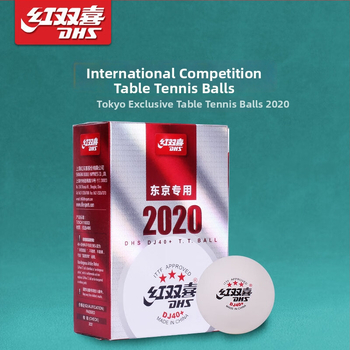 Stalo teniso kamuolys DHS 40+ 3 žvaigždutės ABS+