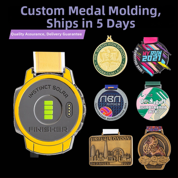 Метален медал за събитие, цинкова сплав, златно покритие, персонализируем, печат на лого, тегло 60 g