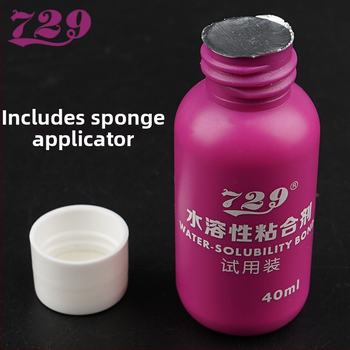 Stalo teniso klijai - vandenyje tirpstantys neorganiniai klijai, 40/100 ml, skirti pagrindinei plokštei ir gumai 20213