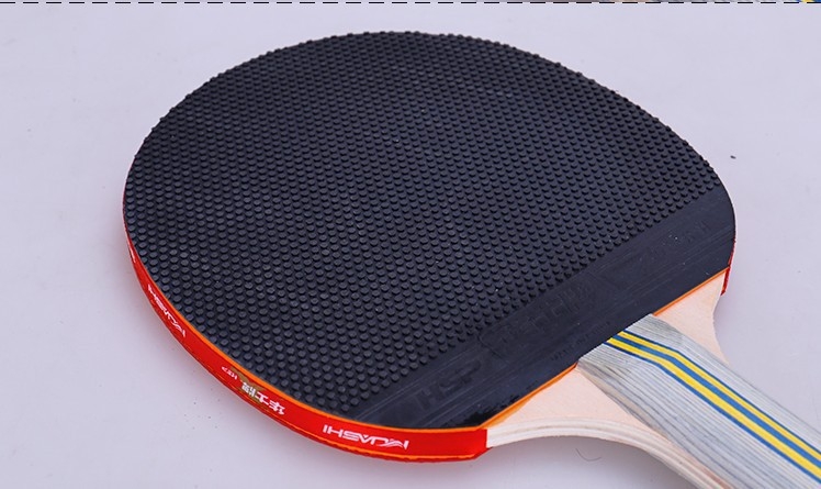 Wasz reket za stolni tenis, ploča od čistog drveta, guma s obratnim ljepilom, horizontalni udarac, paket od 2 kom.