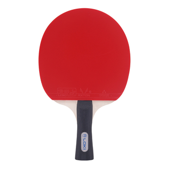 Set reketa za stolni tenis s bazom od topole, guma s reverznim ljepilom, ravna raketa, dvije rekete i dvije lopte, otisnuti logo