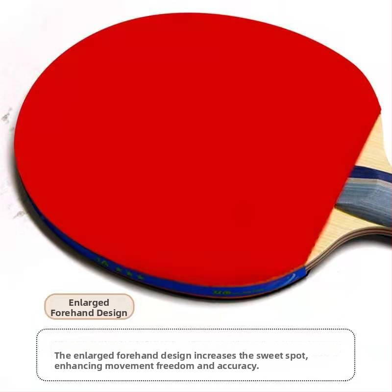 DOUBLE FISH Stalo teniso raketė – lipos medienos plokštė, anti-adhesive guma, Shakehand stilius, 1 vnt