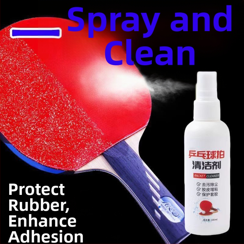 Σπρέι καθαρισμού ρακέτας πινγκ-πονγκ — γενικό καθαριστικό, ασφαλής απολύμανση, 100 ml, κουτί 200 τεμάχια.